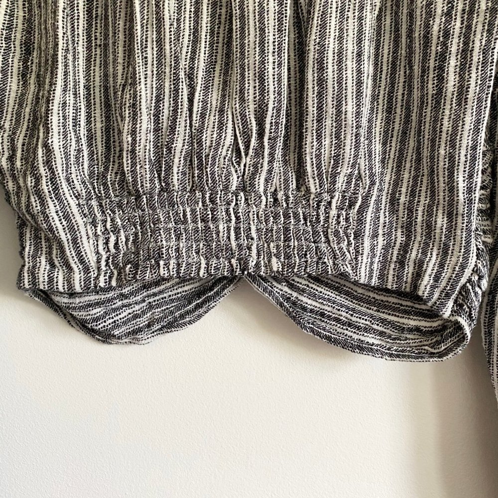 Free People Cropped Twist Button Down Shirt - Picture 9 of 9